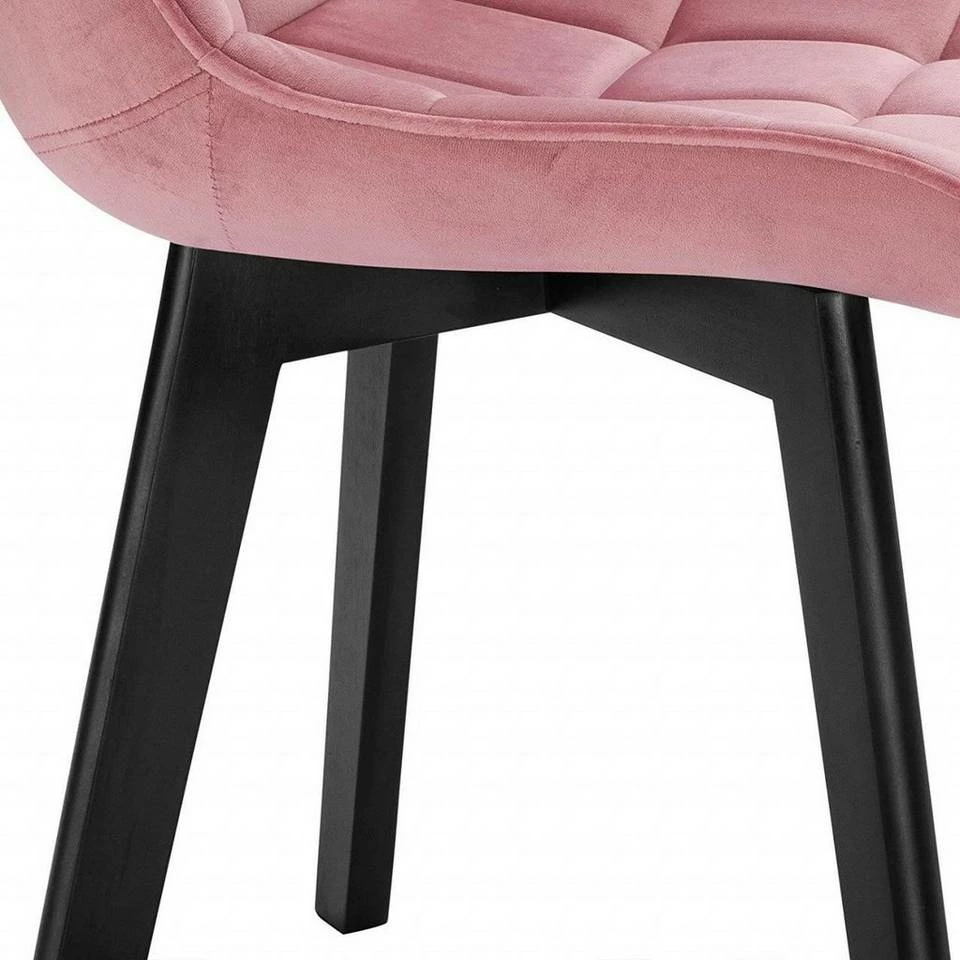 EUGAD Esszimmerstuhl (6 Stück), Wohnzimmerstuhl mit Rückenlehne, Polsterstuhl Küchenstuhl Weich Samt und Holz für ESS- und Wohnzimmer Schwarz Dunkelgrau, Dunkelgrün, Rosa 19 EUGAD Esszimmerstuhl (6 Stück), Wohnzimmerstuhl mit Rückenlehne, Polsterstuhl Küchenstuhl Weich Samt und Holz für ESS- und Wohnzimmer Schwarz Dunkelgrau, Dunkelgrün, Rosa – Bild 18