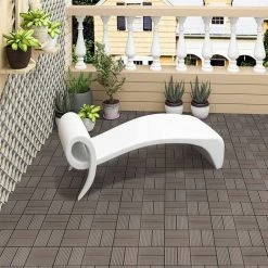 EUGAD WPC-Fliesen, 11 Stück WPC Terrassenfliesen Klickfliesen 30x30cm Hellgrau Anthrazit, Coffee, Dunkelgrau -EUGAD Verkäufe f57ce628 ad71 50f8 80f4 6a8eb3174310