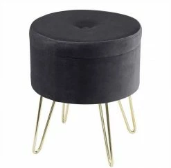 EUGAD Sitzhocker, Samthocker mit Stauraum, rund, mit stabilen goldenen Metallfüßen, Türkis Dunkelgrau, Dunkelgrün, Hellgrau, Rosa, Türkis 56 EUGAD Sitzhocker, Samthocker mit Stauraum, rund, mit stabilen goldenen Metallfüßen, Türkis Dunkelgrau, Dunkelgrün, Hellgrau, Rosa, Türkis -EUGAD Verkäufe f60c440d c91c 59b3 9e6e 233811ab0f99