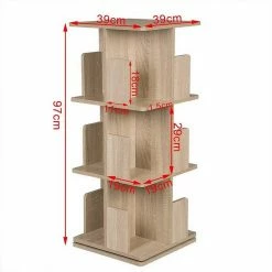 EUGAD Bücherregal, Raumteiler Standregal mit 3 Ebenen, 360° frei drehbar, MDF, Natur 11 EUGAD Bücherregal, Raumteiler Standregal mit 3 Ebenen, 360° frei drehbar, MDF, Natur -EUGAD Verkäufe f69a97ec 70cf 5d5c ae70 fe699cb41c95