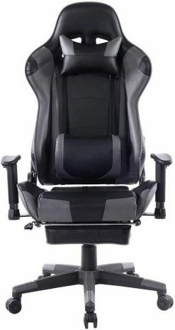 EUGAD Gaming Chair, Bürostuhl Schreibtischstuhl, Kunstleder, mit Ledenkissen Kopfstütze einstellbaren Armlehnen Weiß Grau, Rot, Weiß -EUGAD Verkäufe f6cc56b9 16fb 5f36 ae4e 257d7f4177fb