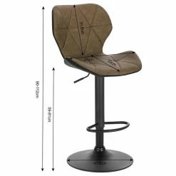 EUGAD Barhocker, 4er-Set mit Rückenlehne aus Kunstleder Metall Braun Anthrazit, Dunkelbraun, Grau -EUGAD Verkäufe fae39342 c9b8 4c40 8687 73b2b52f267b