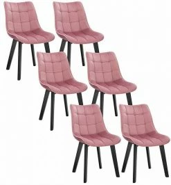 EUGAD Esszimmerstuhl (6 Stück), Wohnzimmerstuhl mit Rückenlehne, Polsterstuhl Küchenstuhl Weich Samt und Holz für ESS- und Wohnzimmer Schwarz Dunkelgrau, Dunkelgrün, Rosa 46 EUGAD Esszimmerstuhl (6 Stück), Wohnzimmerstuhl mit Rückenlehne, Polsterstuhl Küchenstuhl Weich Samt und Holz für ESS- und Wohnzimmer Schwarz Dunkelgrau, Dunkelgrün, Rosa -EUGAD Verkäufe fb328647 7b68 5938 9a89 f120485e0f2a