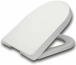 EUGAD WC-Sitz, Toilettendeckel mit Absenkautomatik D Form Weiß