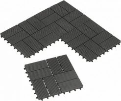 EUGAD WPC-Fliesen, 22 Stück WPC Terrassenfliesen Klickfliesen 30x30cm Coffee Anthrazit, Dunkelgrau, Hellgrau -EUGAD Verkäufe fccfdf76 1691 5705 a5a9 adb02cfb7f13