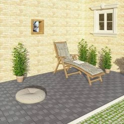 EUGAD WPC-Fliesen, 22 Stück WPC Terrassenfliesen Klickfliesen 30x30cm Coffee Anthrazit, Dunkelgrau, Hellgrau -EUGAD Verkäufe fd5d14f9 0917 53ed adfa 6632e559d25b