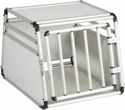 EUGAD Tiertransportbox, Hundetransportbox Alu Hundebox Reisebox Autobox für kleine/mittlere Hunde Französische Bulldogge Beagle Terriers Dackel Shiba Inu 69 x 54 x 50 cm L -EUGAD Verkäufe fdb970b9 30bd 56e0 bf6f 3e320df7fd5b
