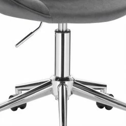 EUGAD Schreibtischstuhl (1 Stück), Bürohocker Rollhocker mit Rollen, Samt, höhenverstellbar, Rosa Dunkellgrau, Hellgrau -EUGAD Verkäufe fe165e3c dcff 53c8 891e 19d7dc790a47