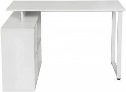 EUGAD Schreibtisch, mit Ablagen Holz 116x75x80cm Dunkelbuche Helleiche, Weiß -EUGAD Verkäufe fffe5cb0 1ed3 5e7f b70c 8278734b1535